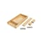 Rev-A-Shelf Maple Veneer, Light Brown, 9.88 in W, 2.5 in H, 19.13 in D, 19.13 in L, Light Brown LD-4CT15-1 - alternate 1